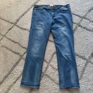 Native Brand Denim Jeans slim fit Straight Leg stretch medium wash 38 X 32